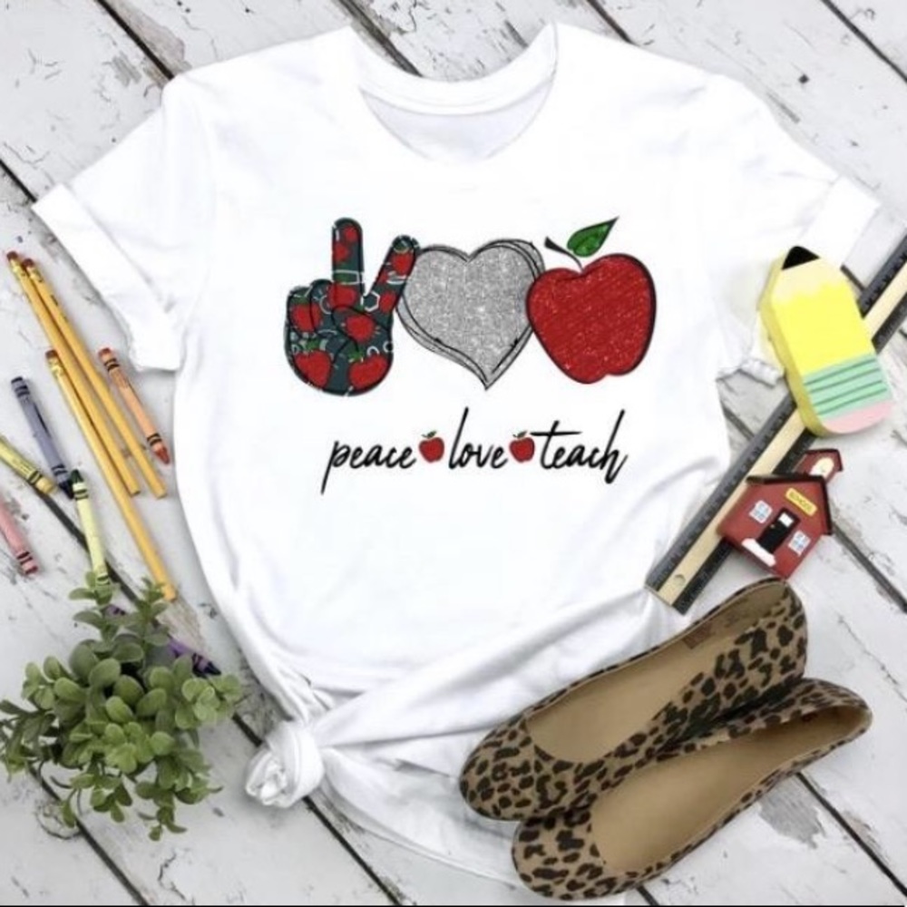 Peave Love Teach Tee